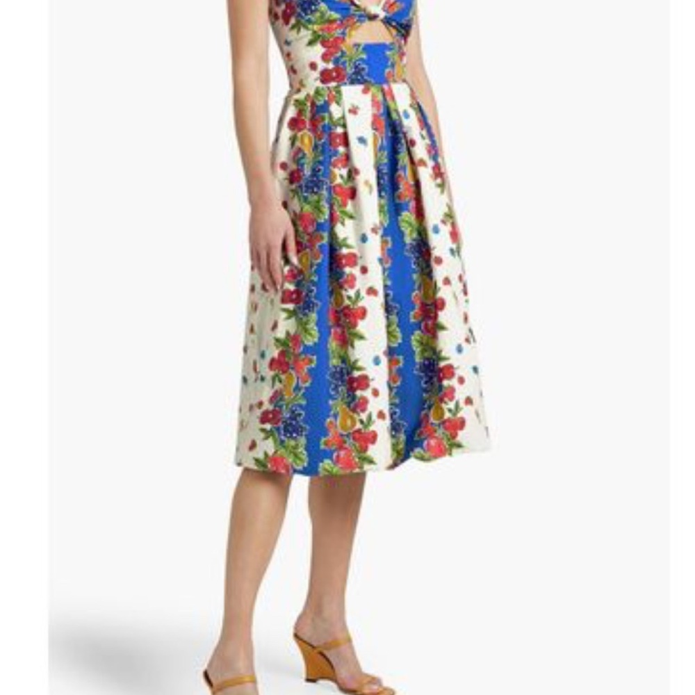 Floral Midi Dress with Vibrant Colors
